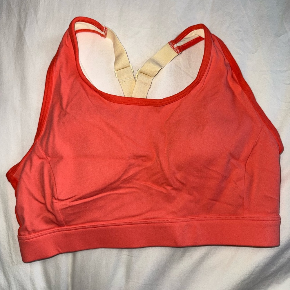 Fair Harbor Vibrant Coral Sports Bra